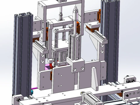 Small screen printing machine 3D Model