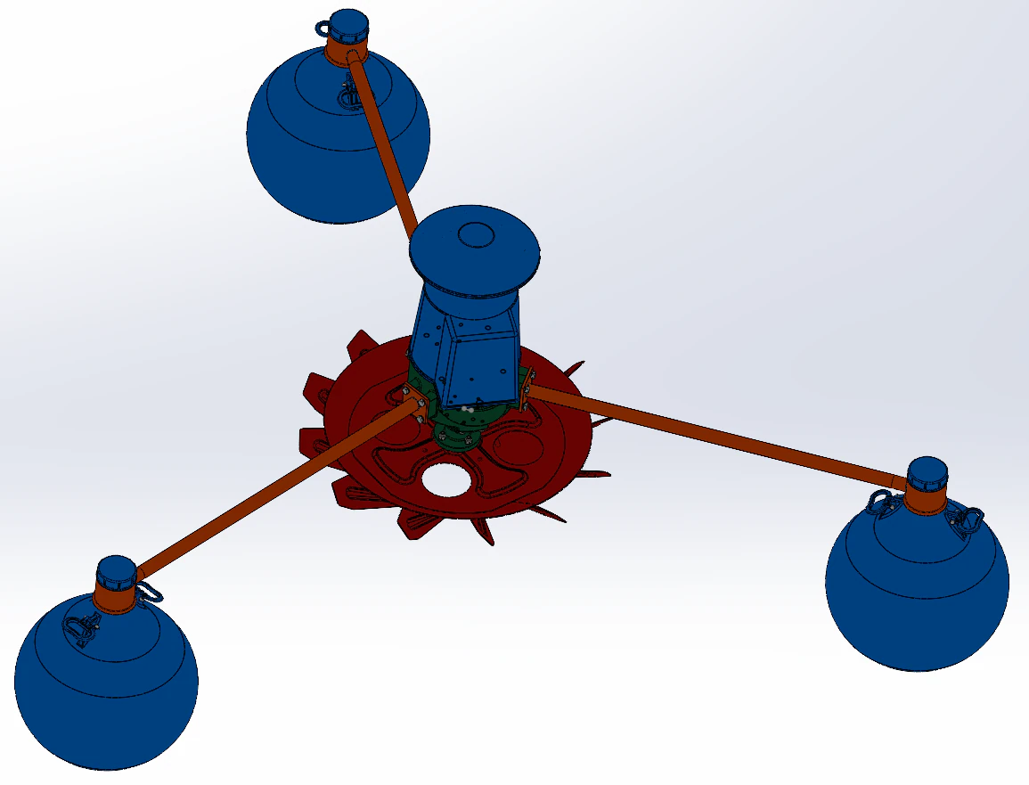 YL-30 Impeller aerator 3D Model .c4d .max .obj .3ds .fbx .stl .blend 