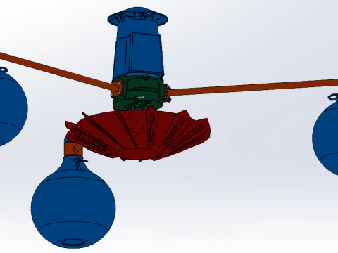 YL-30 Impeller aerator 3D Model