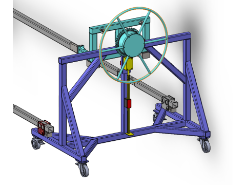 Body overturning car 3D Model