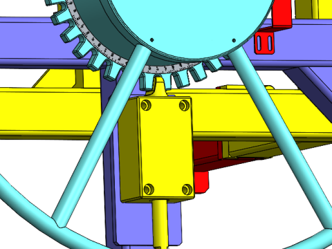 Body overturning car 3D Model