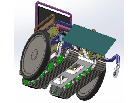 Crawler stair climbing wheelchair 3D Model