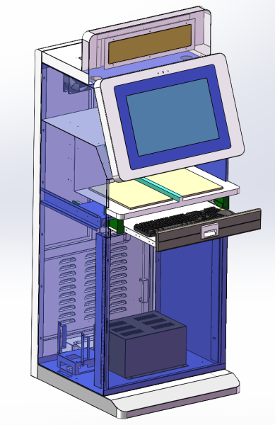 Industrial Computer Industry 3D Model .c4d .max .obj .3ds .fbx .stl .blend 