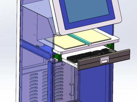 Industriële computerindustrie 3D Model