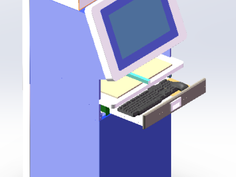 Industrial Computer Industry 3D Model