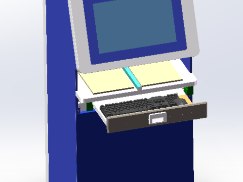 Industrial Computer Industry 3D Model