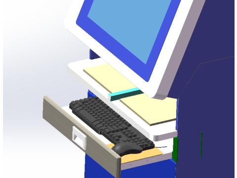 Industrial Computer Industry 3D Model