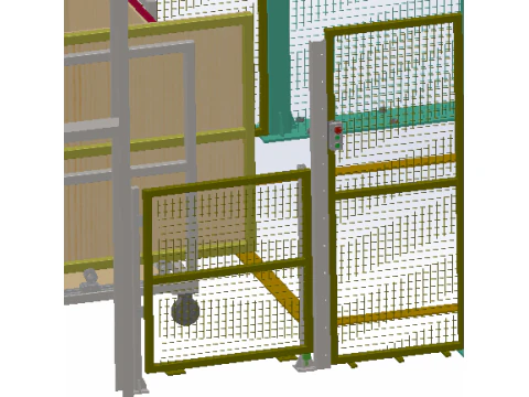 Large foaming gland workstation 3D Model