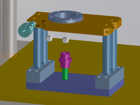 Demontage hydraulische pers 3D Model