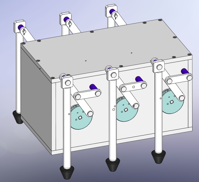 Chodzący robot czworoboczny SolidWorks edytowalny Model 3D .c4d .max .obj .3ds .fbx .stl .blend 