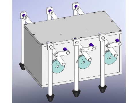Yürüyen Dörtgen Robot SolidWorks düzenlenebilir 3D Model