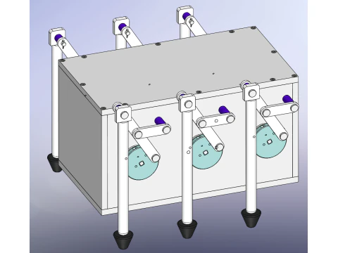 걷는 사변형 로봇 SolidWorks 편집 가능 3D 모델