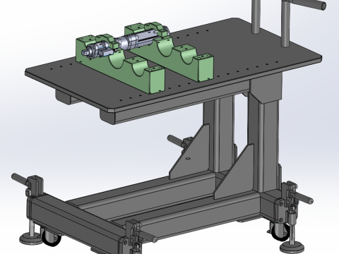 Tooling inspection vehicle SolidWorks editable 3D Model