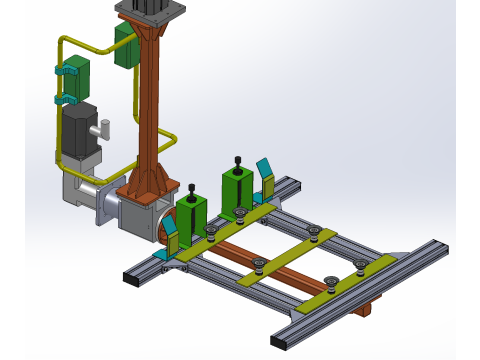 Askı rayı ayırıcı SolidWorks 3D Model