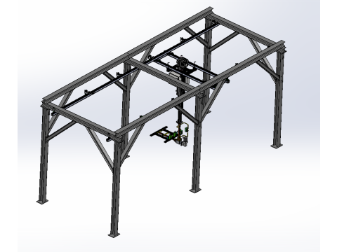 Askı rayı ayırıcı SolidWorks 3D Model