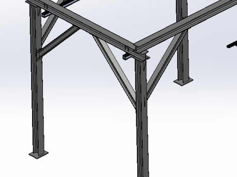 Askı rayı ayırıcı SolidWorks 3D Model