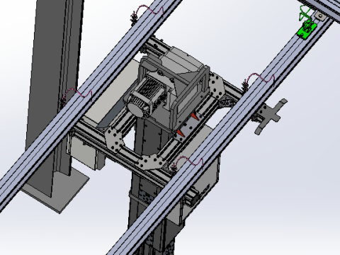 Askı rayı ayırıcı SolidWorks 3D Model