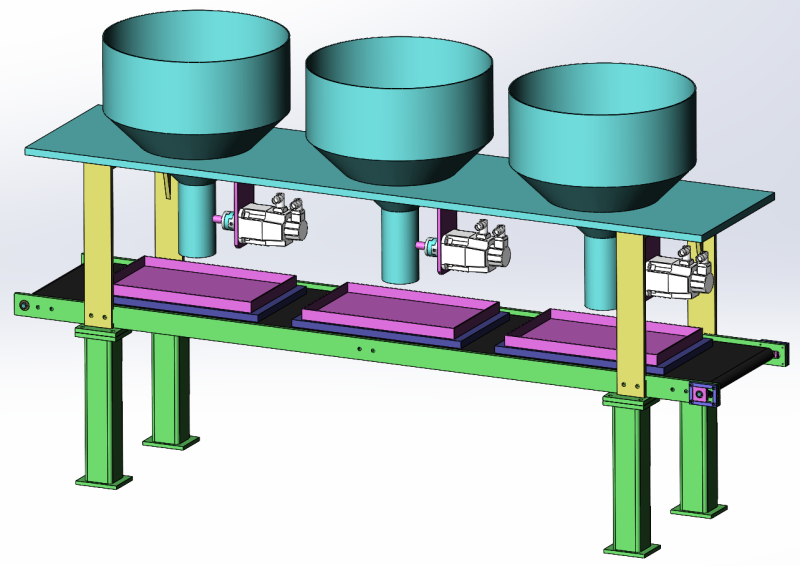 Distribuidor automático de vegetais SolidWorks editável Modelo 3D .c4d .max .obj .3ds .fbx .stl .blend 