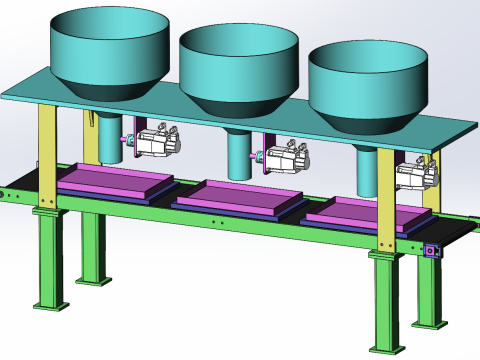 Otomatik sebze dağıtıcısı SolidWorks düzenlenebilir 3D Model