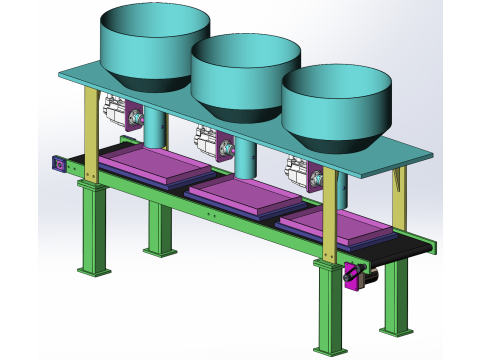 Distribuidor automático de vegetais SolidWorks editável Modelo 3D