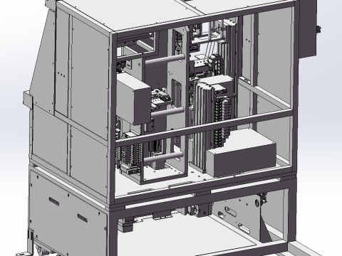 Seitenairbag-Montagemaschine SolidWorks 3D Modell