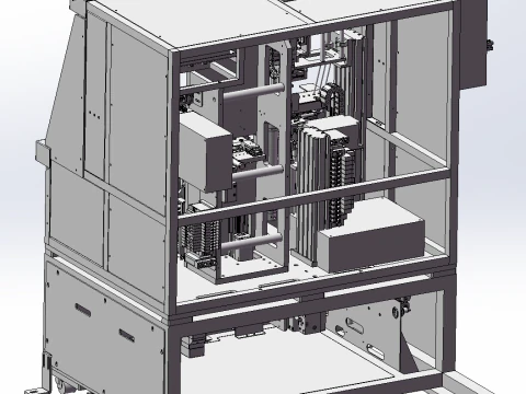 Side airbag assembly machine SolidWorks 3D Model