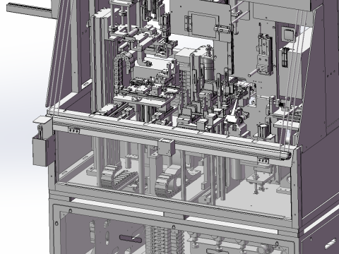 Seitenairbag-Montagemaschine SolidWorks 3D Modell