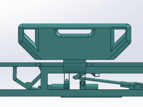 Multifunctional nursing beds SolidWorks editable 3D Model