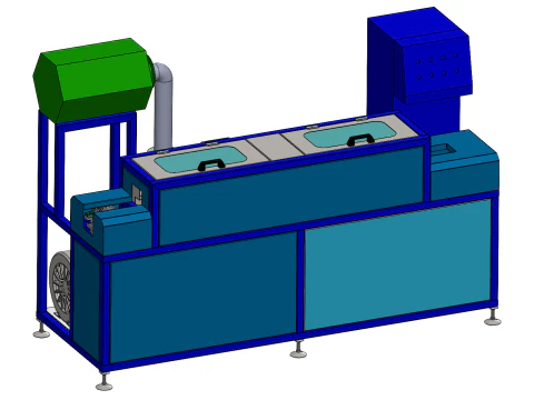 Continuous cleaning machine 3D Model
