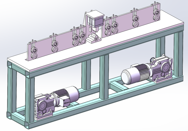 钢管挤压切割机 3D 模型 .c4d .max .obj .3ds .fbx .stl .blend
