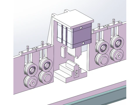 Steel pipe extrusion cutting machine 3D Model