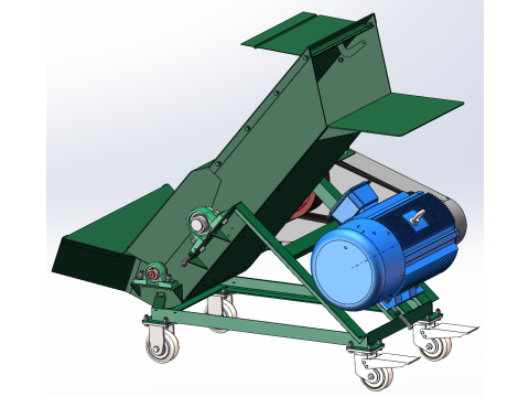 Машина для подрібнення та подачі блоку заморожування водних продуктів 3D Модель