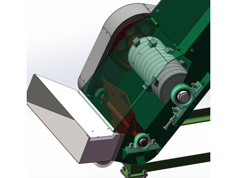 Машина для подрібнення та подачі блоку заморожування водних продуктів 3D Модель