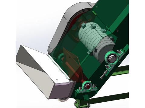 Aquatic product freezing block crushing and feeding machine 3D Model