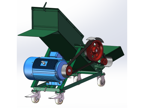 Машина для подрібнення та подачі блоку заморожування водних продуктів 3D Модель