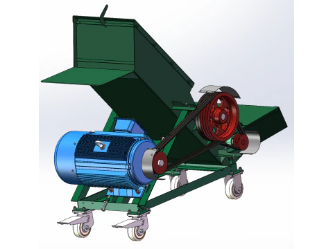 Aquatic product freezing block crushing and feeding machine 3D Model