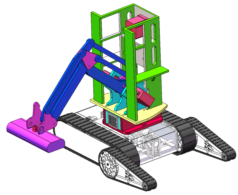 Stair cleaning robot 3D Model .c4d .max .obj .3ds .fbx .stl .blend