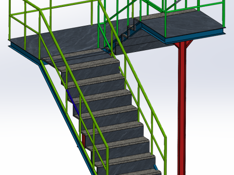 Stair cleaning robot 3D Model