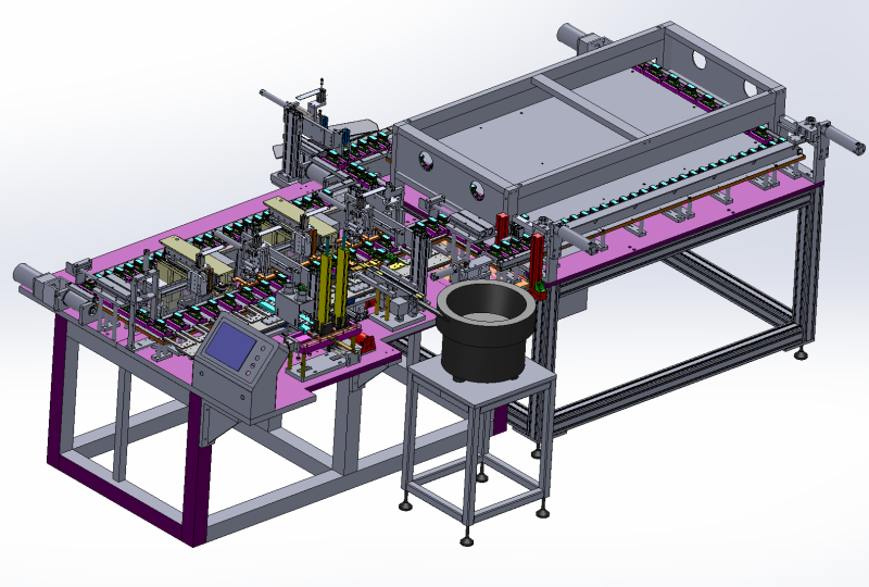 오디오 스피커 자동조립 생산라인 3D 모델 .c4d .max .obj .3ds .fbx .stl .blend 
