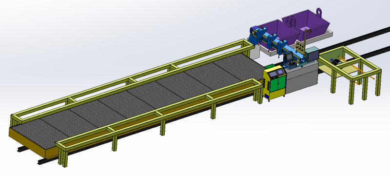 Automatischer Schneidarbeitsplatz 3D Modell .c4d .max .obj .3ds .fbx .stl .blend