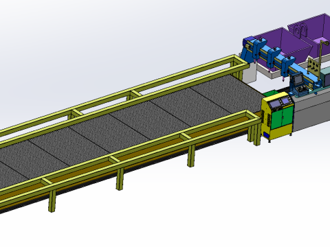 Automatic cutting workstation 3D Model