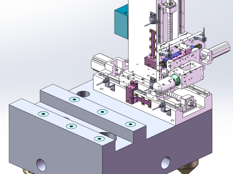 歯車測定機 3座標直線軸 3Dモデル