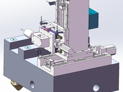 Máquina de medição de engrenagens com eixo linear de três coordenadas Modelo 3D