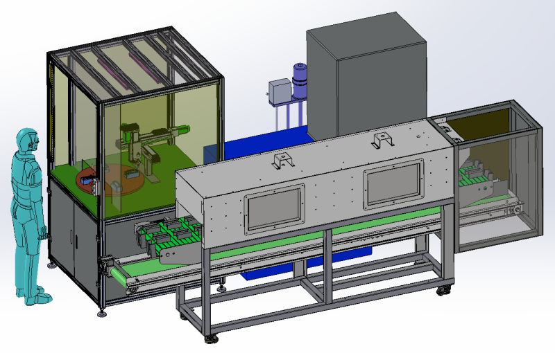 注塑件涂胶工作站 3D 模型 .c4d .max .obj .3ds .fbx .stl .blend 
