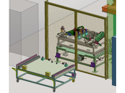Робоча станція для різання воріт, виготовлених під тиском 3D Модель