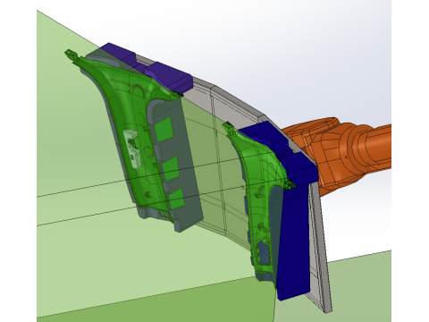 Робоча станція для різання воріт, виготовлених під тиском 3D Модель