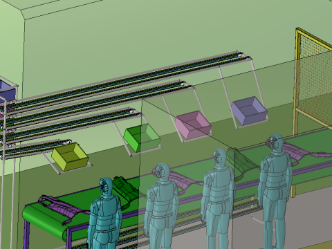 Робоча станція для різання воріт, виготовлених під тиском 3D Модель
