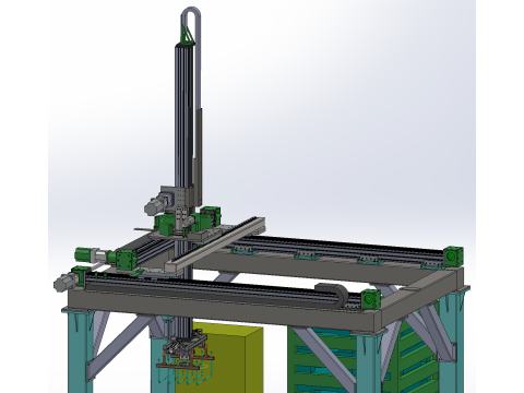 Werkstation voor kartonverwerking 3D Model