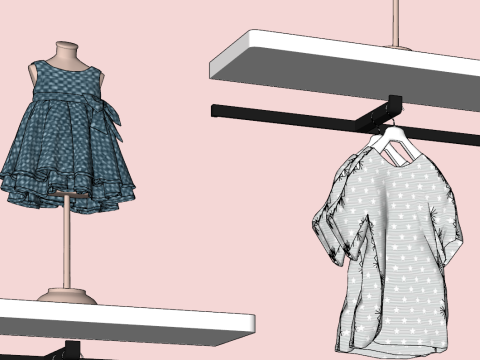 Loja de roupas infantis Modelo 3D