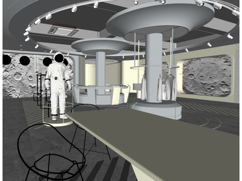 Магазин модной брендовой мужской одежды 3D Модель